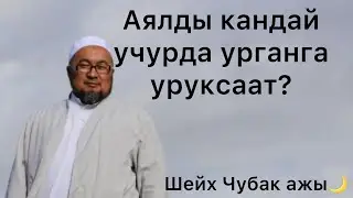 Аялды кандай учурда урганга уруксаат? Шейх Чубак ажы #ислам #насаатмедиа #чубакажы #шейхчубакажы