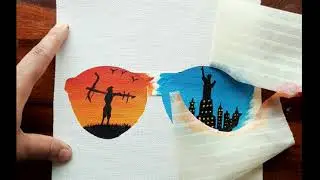 Village Vs City | Producer Vs Consumer | Contrasting Video Series #1 | Beautiful Acrylic Painting