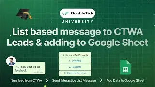Automate CTWA Lead Engagement & Google Sheet Integration | DoubleTick WhatsApp API