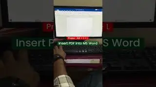 Insert PDF into MS Word ✅🔥