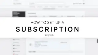 How to Set Up a New Subscription