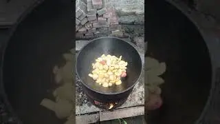 Картошка с мясом в казане