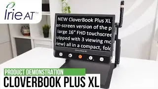 CloverBook Plus XL portable, foldable, large-screen video magnifier: Full demonstration of features