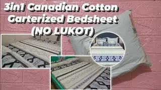3in1 Canadian Cotton Garterized Bedsheet (NO LUKOT) | #tiktokshop #onlineshop #bedsheets #budolfinds