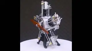 How to Assembly 5 Cylinders Aircraft Radial Engine 