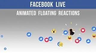 Facebook Live - Animated Floating Reactions - 2 Clips | Motion Graphics - Videohive template