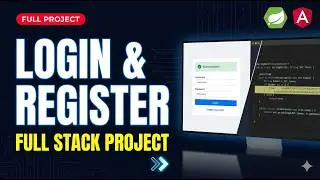 Login & Register Flow using Spring Boot , Angular and MySQL | Complete Web Application
