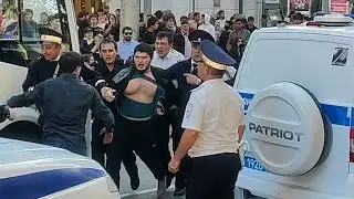 Жесткий разгон противников мобилизации в Махачкале