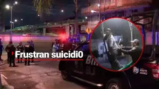 NOCHE DRAMÁTICA | Nicaragüense intenta SUICIDARS3 desde una luminaria en Viaducto
