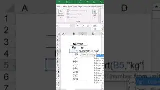 AUTOMATICALLY CONVERT KG TO Grams IN EXCEL! 