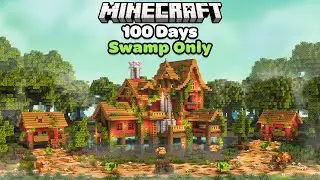 I Spent 100 Days in a Swamp Only World in Minecraft
