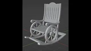 Modeling rocking chair in Blender 3D