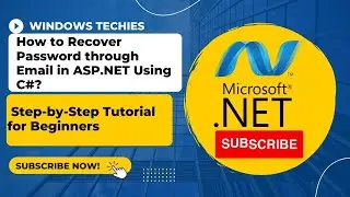 Password Recovery via Email in ASP.NET and SQL Server - A Step-by-Step Guide