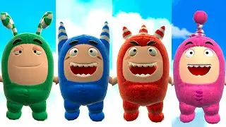 Oddbods Turbo Run - Zee, Pogo, Fuse and Newt on the Run vs Alien