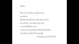 Fernando Graça - Poética