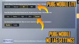 No Lag | No heat | No battery drain settings PUBG mobile  PUBG mobile lite