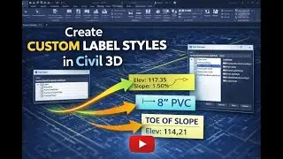 How to Create Custom Label Styles in Civil 3d? - Customize Object Label Styles Course 