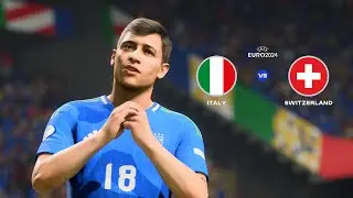 FC 24 - Italy  vs. Switzerland - EURO 2024 Round Of 16 Match | Pc
