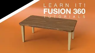 Autodesk Fusion 360 - Model and Assemble a Table with Legs (2023)