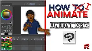How to Animate | In Clip Studio Paint | Layouts/Workspace | Dark Theme #2