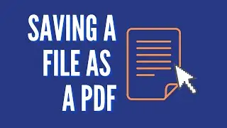 Saving a File as a PDF | Technology Education