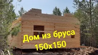 Дом из бруса 150*150. Первый этаж.