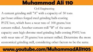 A cement grinding mill 