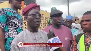 Ibadan South West LG:Hon.Adeyemi Kehinde commission Toilets and Bridge at Filade/Olusanya Community