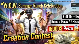 PUBG Mobile WOW Summer Ranch Celebration Creation Contest: Full Details & Rules 🔥 