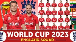 England World Cup Squad 2023 | ICC World Cup 2023 India