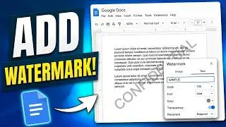 How to Add a Watermark in Google Docs