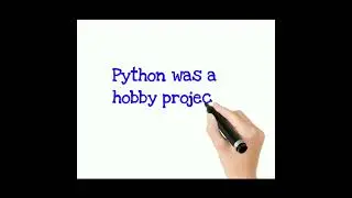 Python programming language is a hobby project | 