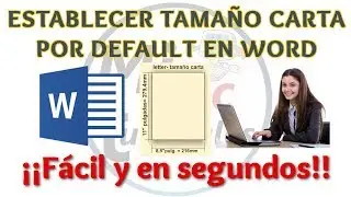 Tutorial Como Establecer Tamaño Carta por Default en Word | Office Todas las Versiones