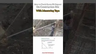How to Check Gunia (90 Degree) on Site with Tape 🤟🤟 | Civil Engineering #civilexpert
