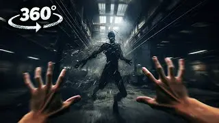 360° Ghost Titan Attack in the Factory VR 360 Video Horror 4K Ultra HD
