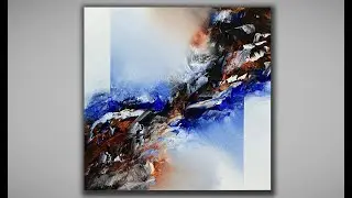 Learn Simple Abstract Techniques / Layers and Masking / Relaxing Acrylics / Abstract Painting 520