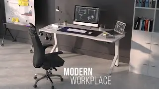 Elektrisch höhenverstellbarer Schreibtisch für das HomeOffice und die Gaming-Ecke - Ultimate Setup®
