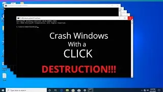 How to Crash Windows with a Click!!! | New Trick