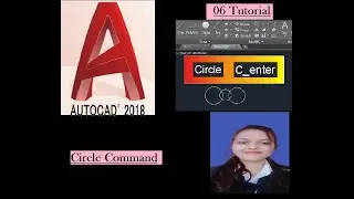 Tutorials 006/  How to Draw Circle  in AutoCAD/ 