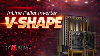 Inline pallet exchanger - TOPPY VSHAPE pallet stacker
