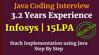 Stack Implementation In Java | Infosys Java Coding | Java Interview Questions and Answers
