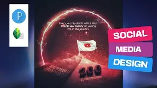 Social media post flyer design | Pixellab and Snapseed Tutorial