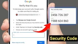 How To Check Security Code Of Google Account