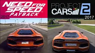 Need For Speed: Payback(17) VS Project Cars 2(17) | Lamborghini Aventador Graphics Comparison | Xbox