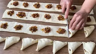 TEPSİ TEPSİ SİPARİŞ ALDIĞIM KIYMALI BÖREK TARİFİ 💯PORSİYONLUK ÇITIR ÜÇGEN BÖREK NASIL YAPILIR