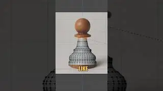 How To Make a Chess Pawn in Blender Super Fast!