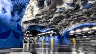 Asombroso arte en el metro de Estocolmo
