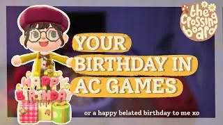 Let's talk Birthdays in Animal Crossing