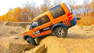 RAW Power of RC Land Rover Discovery - Conquer Rock Climbing and Trenches | No Music