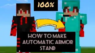 How to make automatic armor stand | MCPE HUB